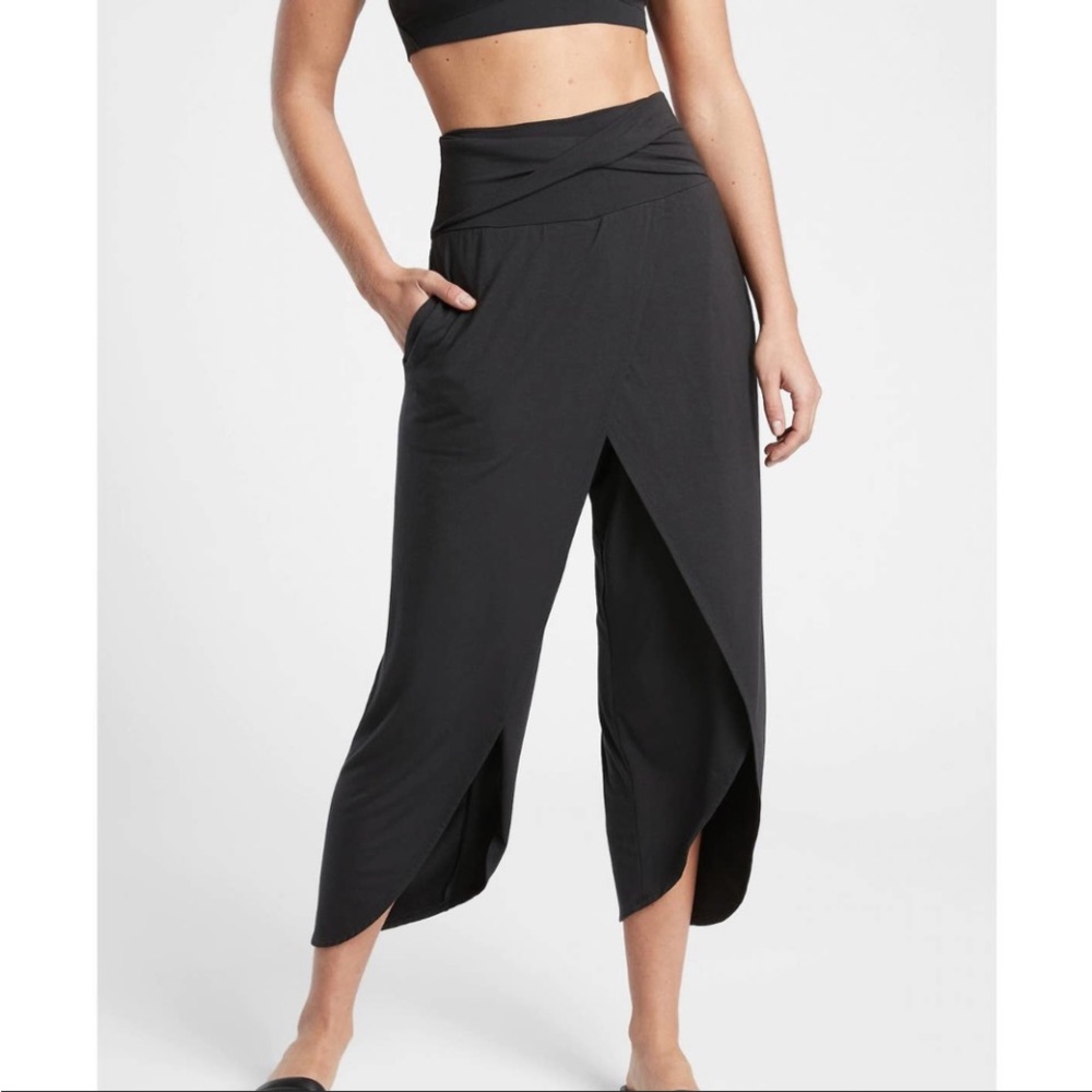 Athleta Black Wide Leg Pants